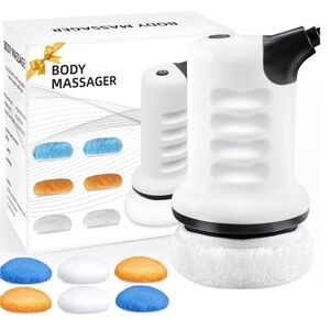Massager Upgraded Body Sculpting Machine Cellulite Massag. W/6 Washable Pads New